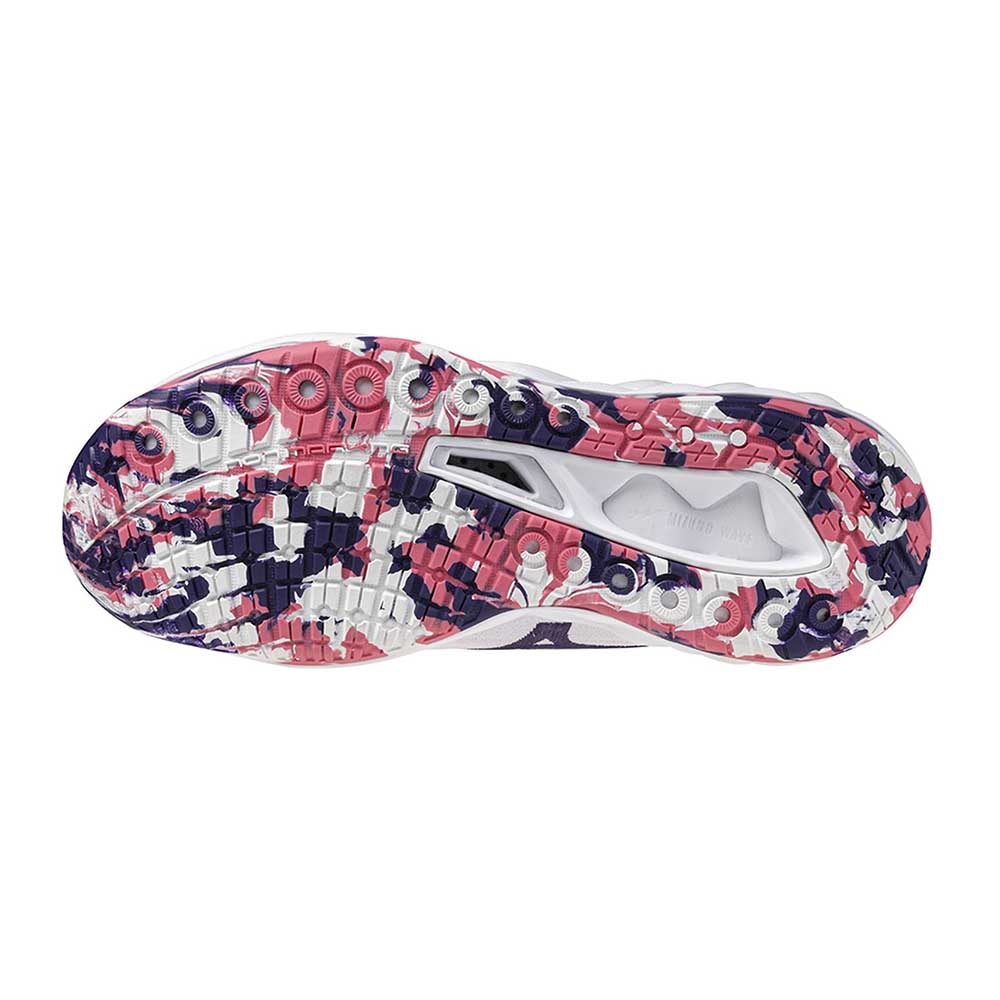 Mizuno Wave Luminous 3 Hallsko Dame Hvit/Lilla