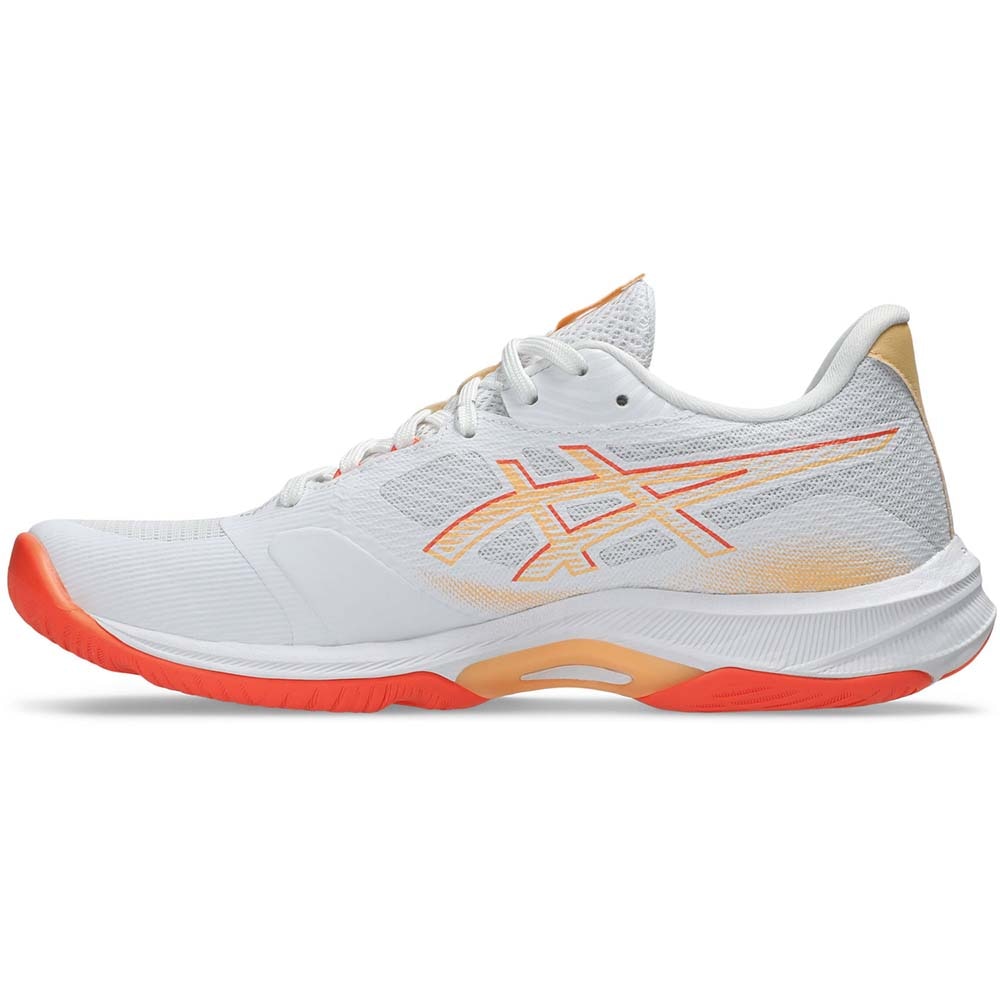 Asics Netburner Ballistic FF 4 Hallsko Dame Hvit/Oransje