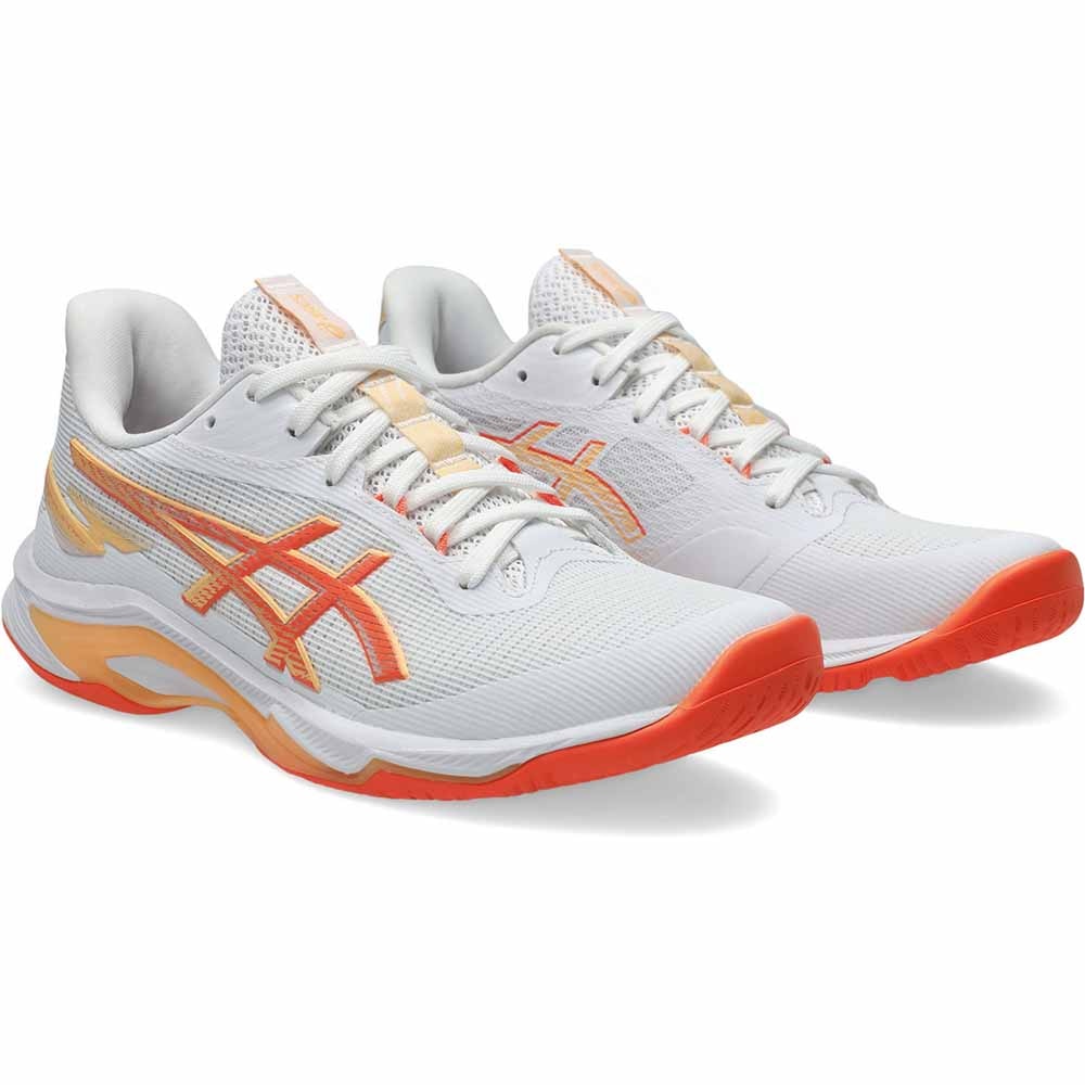 Asics Netburner Ballistic FF 4 Hallsko Dame Hvit/Oransje