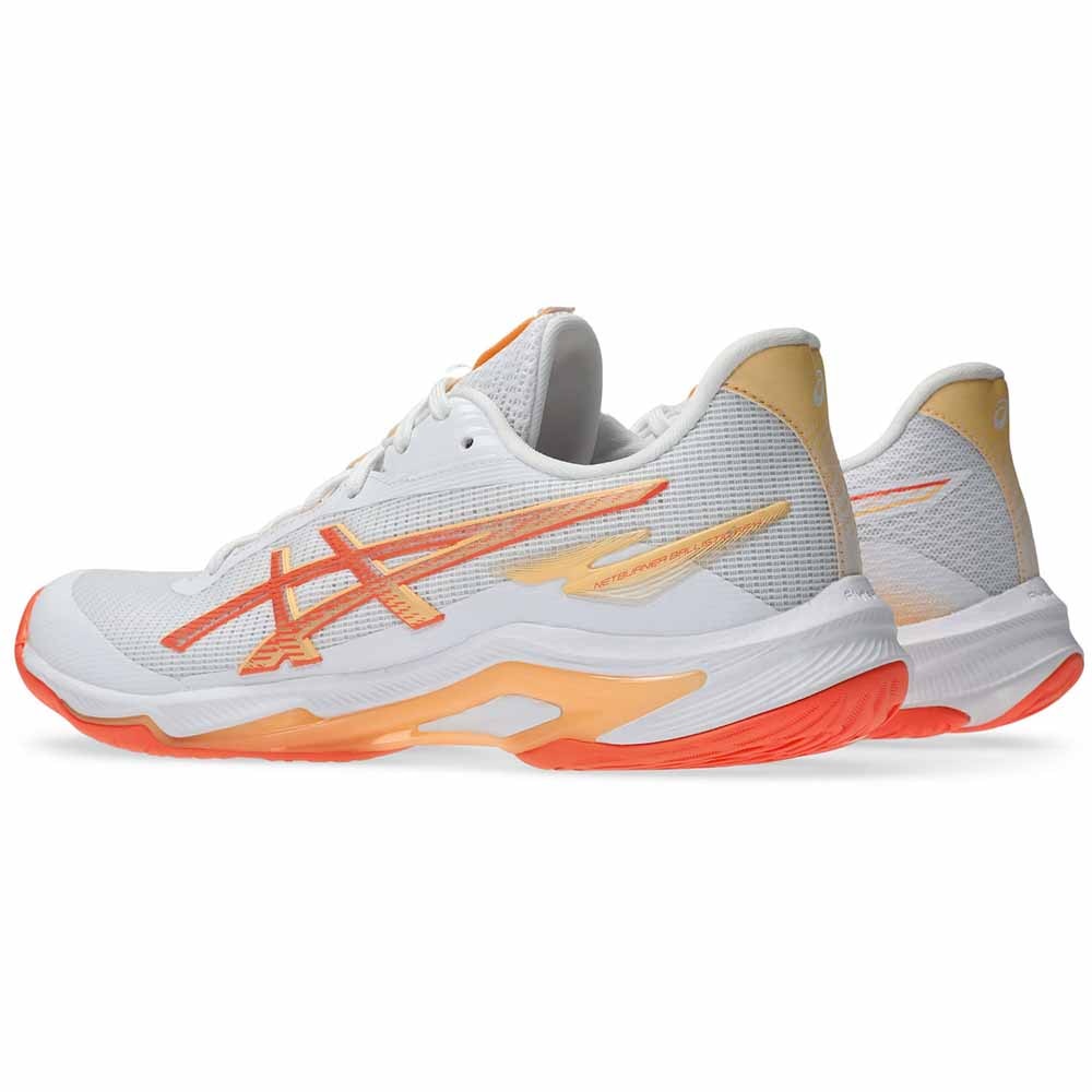 Asics Netburner Ballistic FF 4 Hallsko Dame Hvit/Oransje