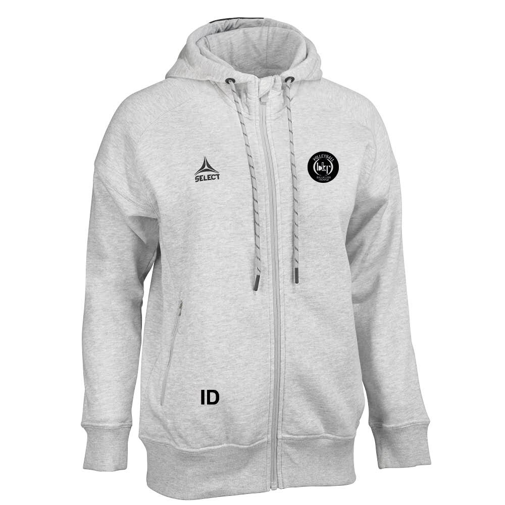 Select BK Tromsø Full-Zip Hettegenser Dame Grå