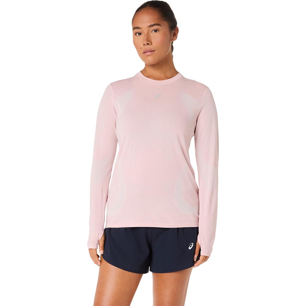 Asics Road Seamless Langermet Trøye Dame Rosa