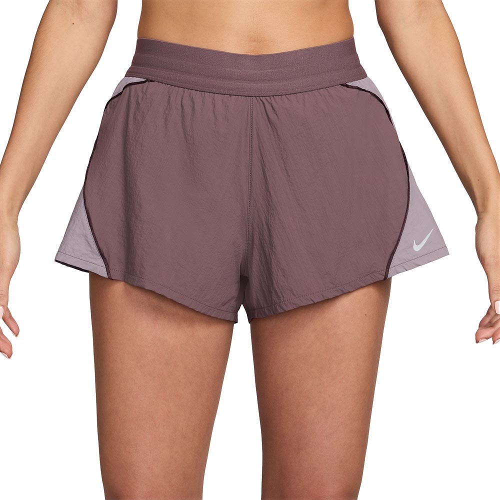 Nike Swift Repel High-Rise Løpeshorts Dame Burgunder/Lilla