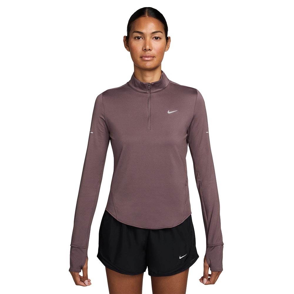 Nike Dri-Fit Swift Half-Zip Langermet Trøye Dame Brun