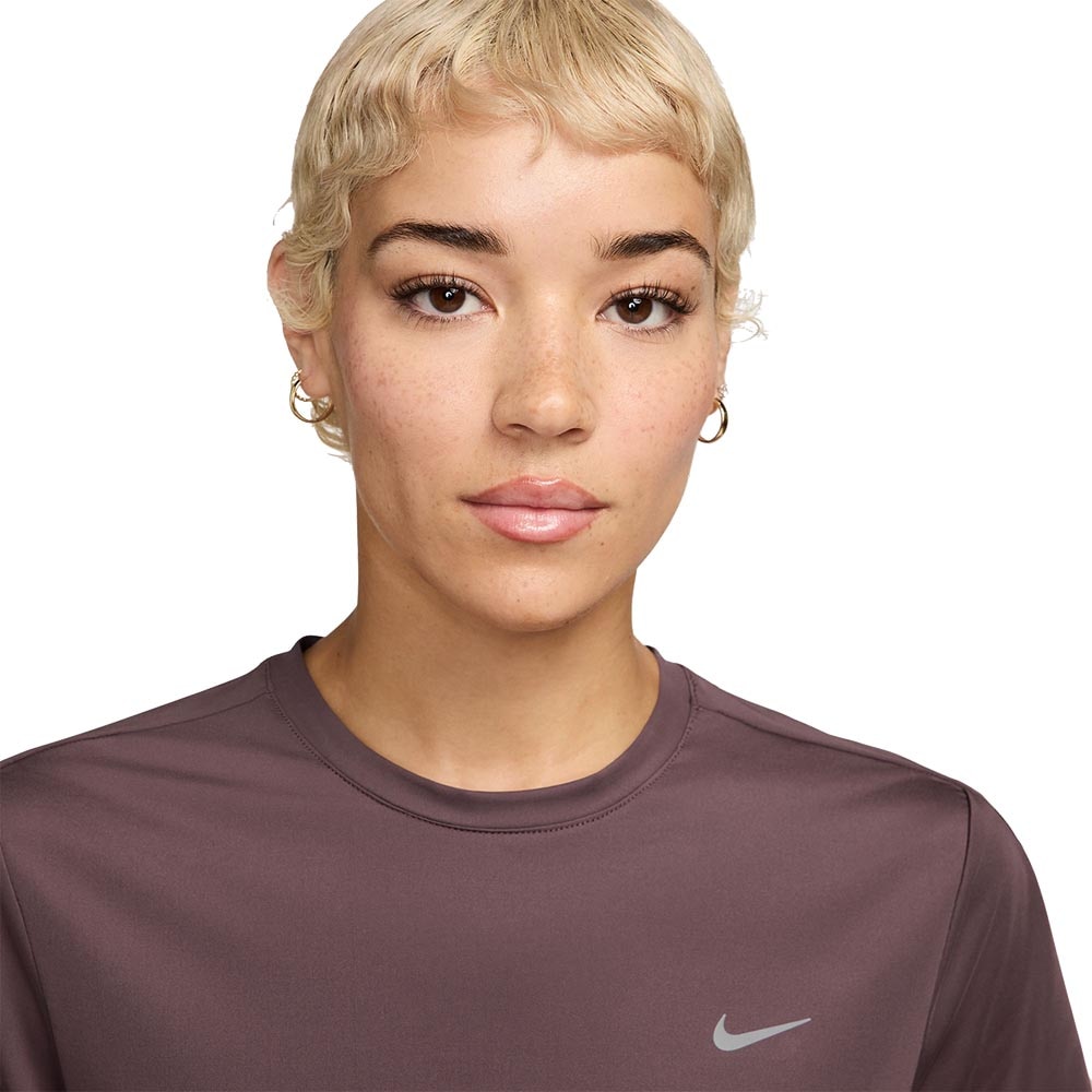 Nike Dri-Fit Swift Kortermet Trøye Dame Burgunder