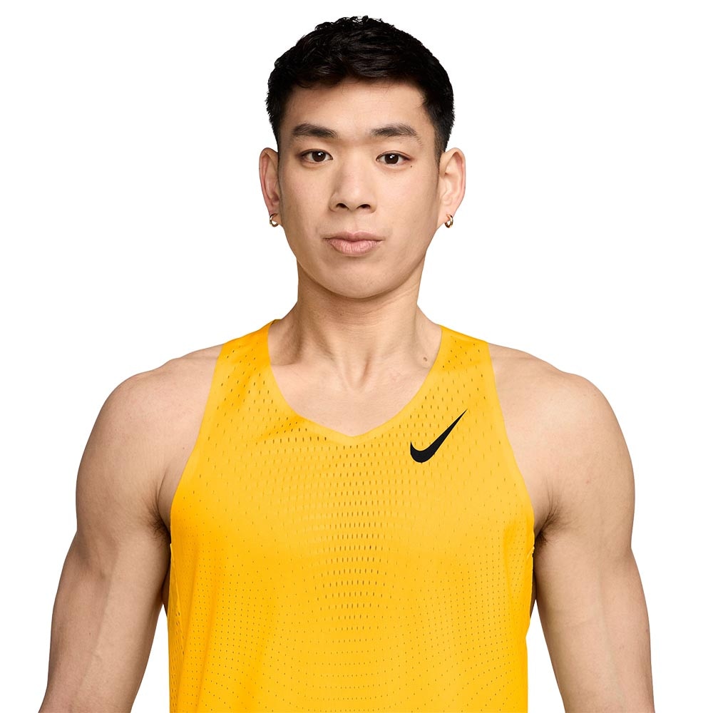 Nike Dri-Fit AeroSwift ADV Singlet Herre Gul/Oransje