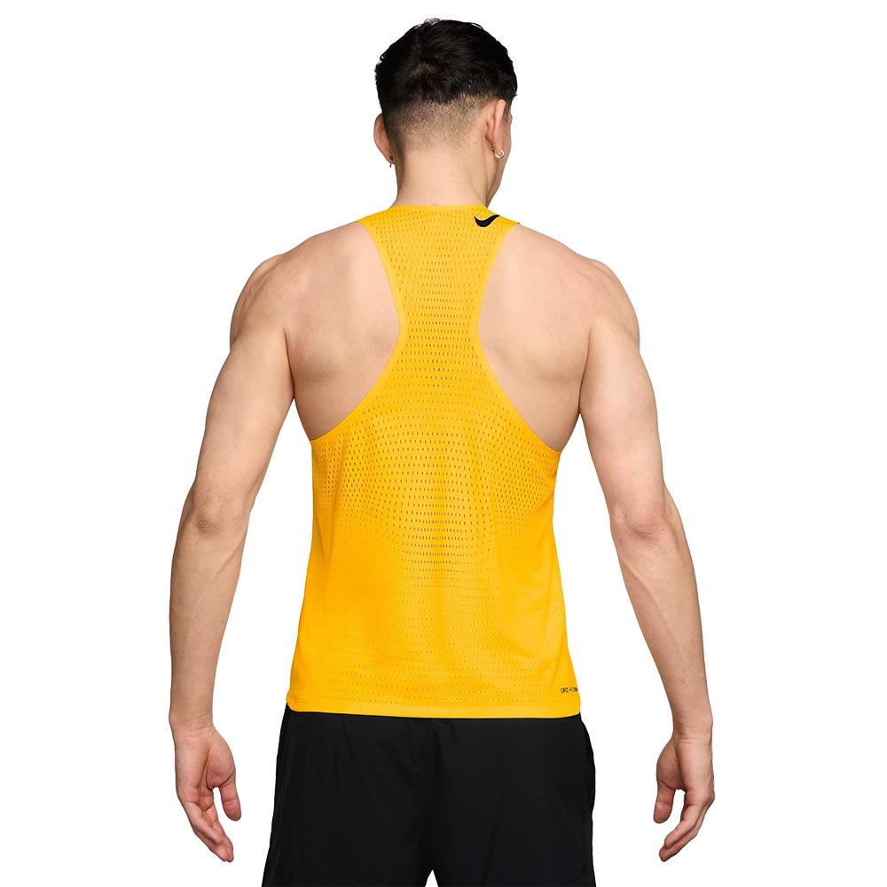 Nike Dri-Fit AeroSwift ADV Singlet Herre Gul/Oransje