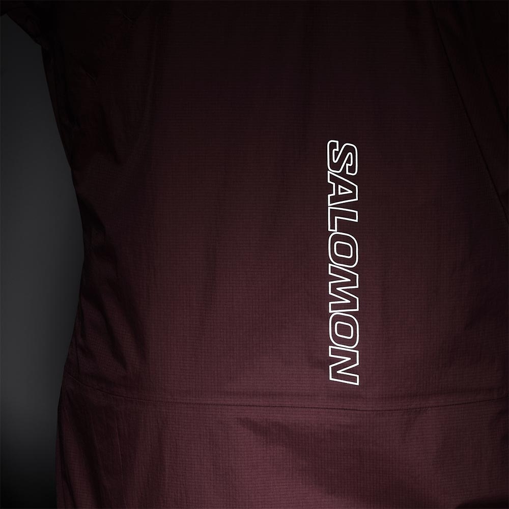 Salomon Bonatti Waterproof Løpejakke Dame Rosa