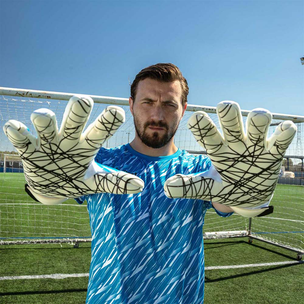 Uhlsport FM Cybertec Ultragrip HN Keeperhansker Hvit/Blå