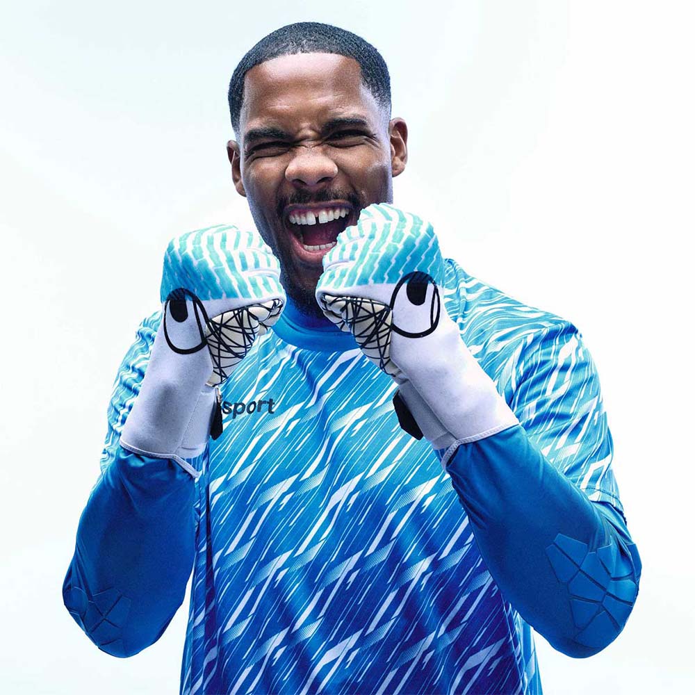 Uhlsport FM Cybertec Ultragrip HN Keeperhansker Hvit/Blå