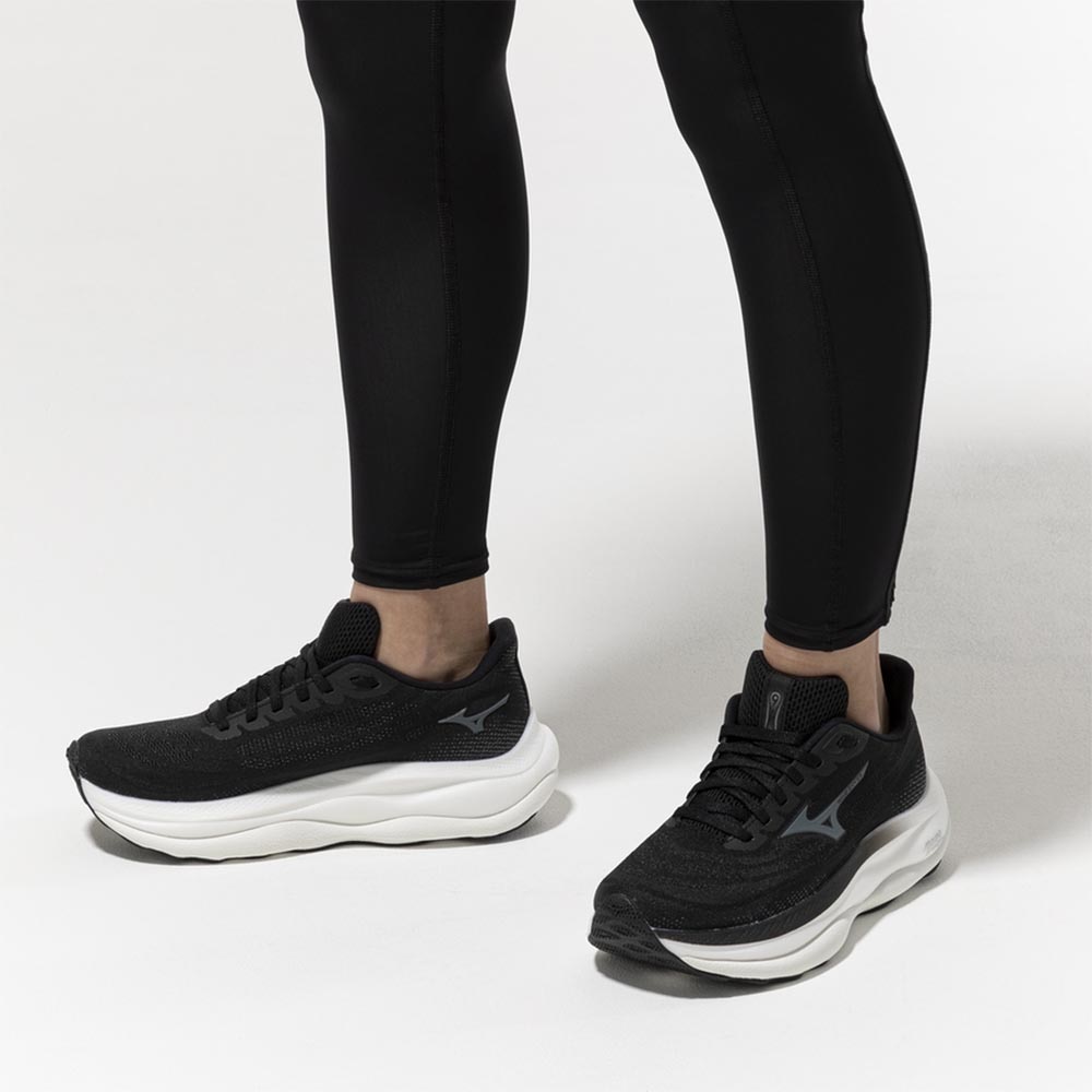 Mizuno Wave Sky 9 Joggesko Dame Sort/Hvit