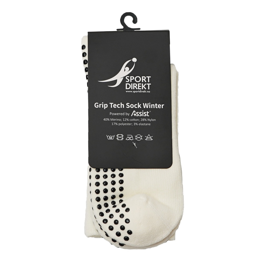Assist Sport Grip Tech Sokker Sport Direkt Vinter Hvit