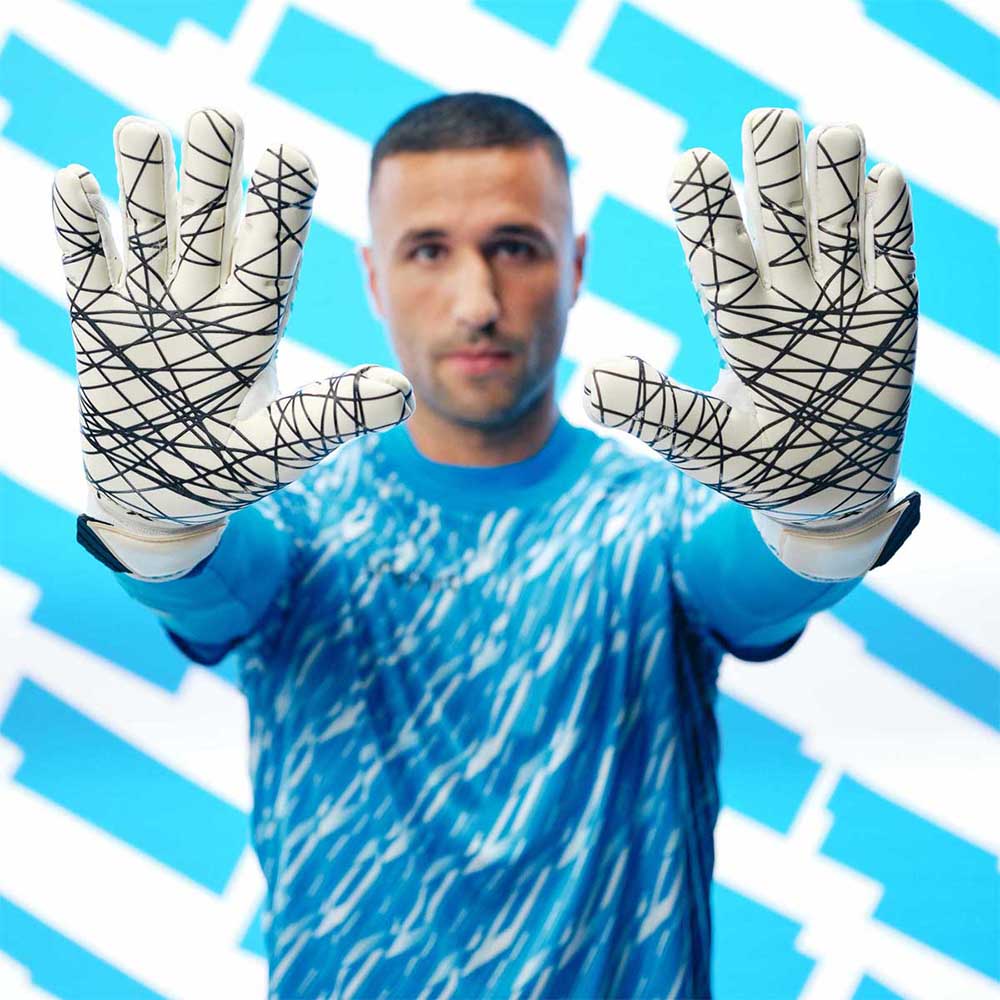 Uhlsport FM Cybertec Ultragrip SC Keeperhansker Hvit/Blå
