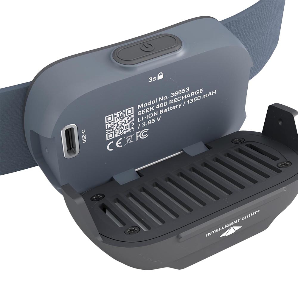 Silva Seek 450 Recharge Hodelykt Blå/Grå