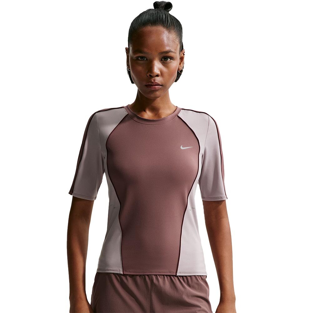Nike Dri-Fit Swift Kortermet Trøye Dame Burgunder/Lilla