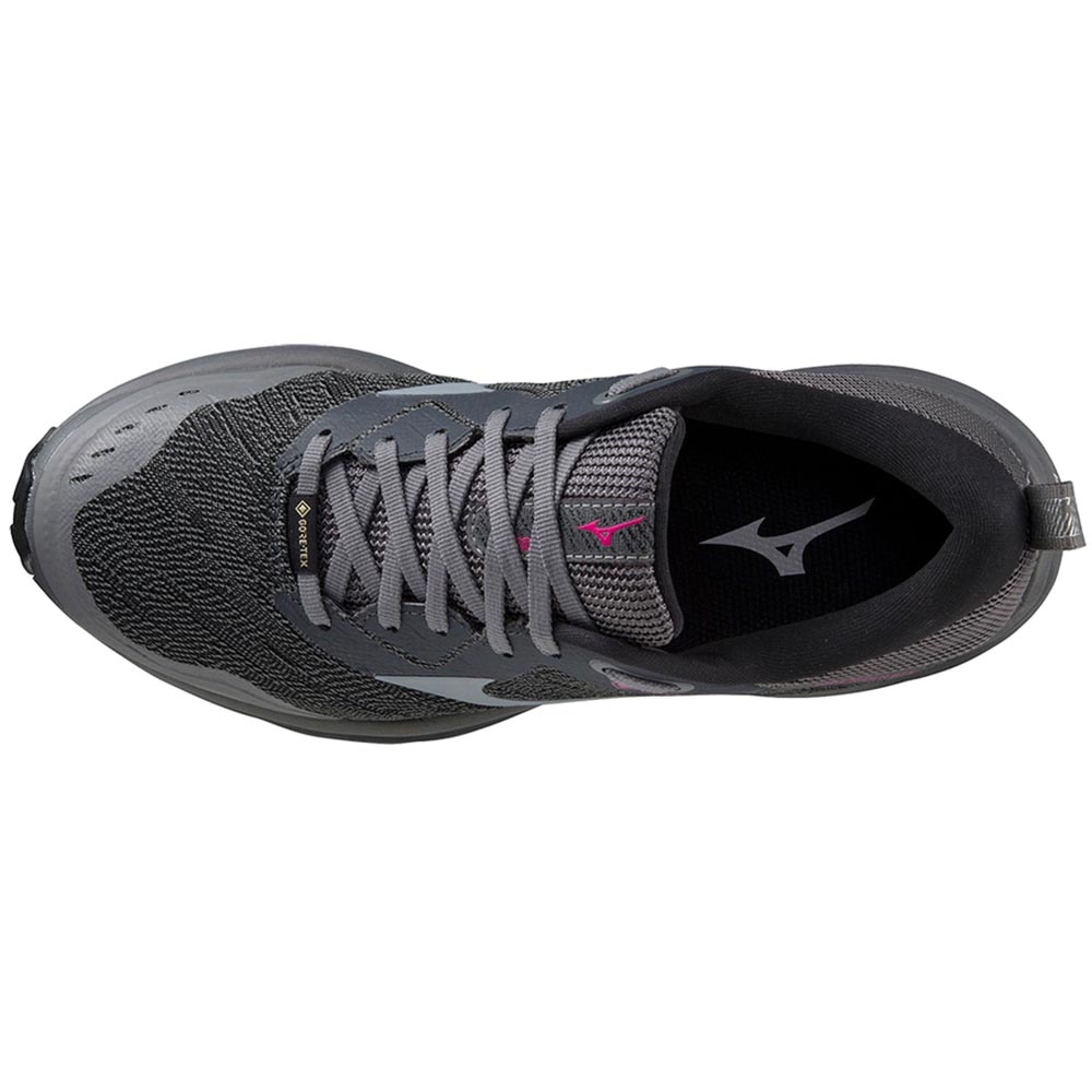 Mizuno Wave Rider GTX Joggesko Dame Sort/Grå/Rosa
