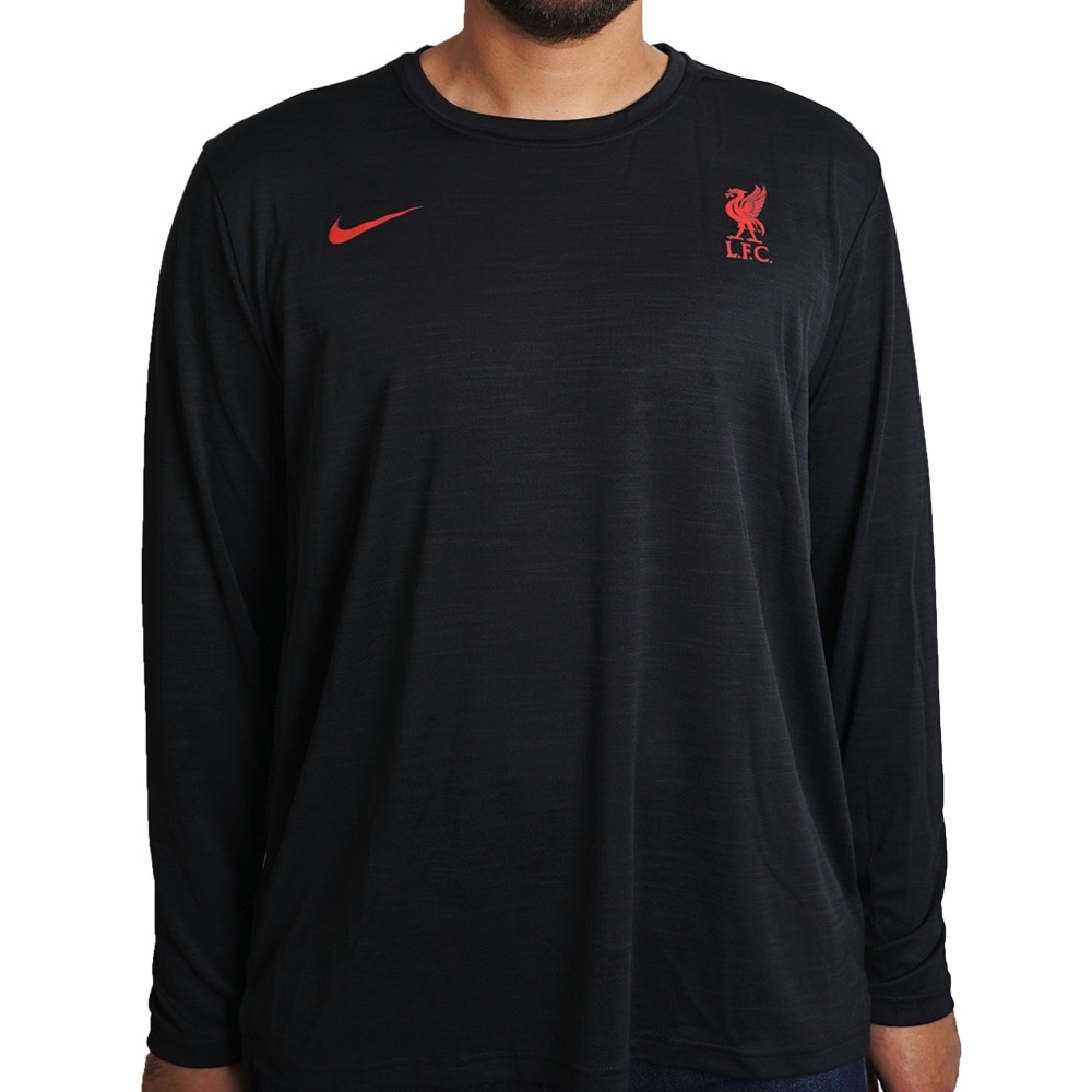 Nike Liverpool FC Dry Langermet Fotballtrøye 20/21 Sort