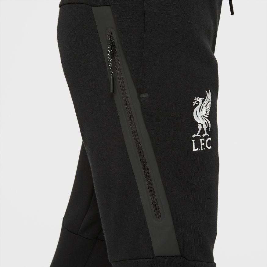 Nike Liverpool FC Tech Fleece Fritidsbukse 20/21 Barn Sort