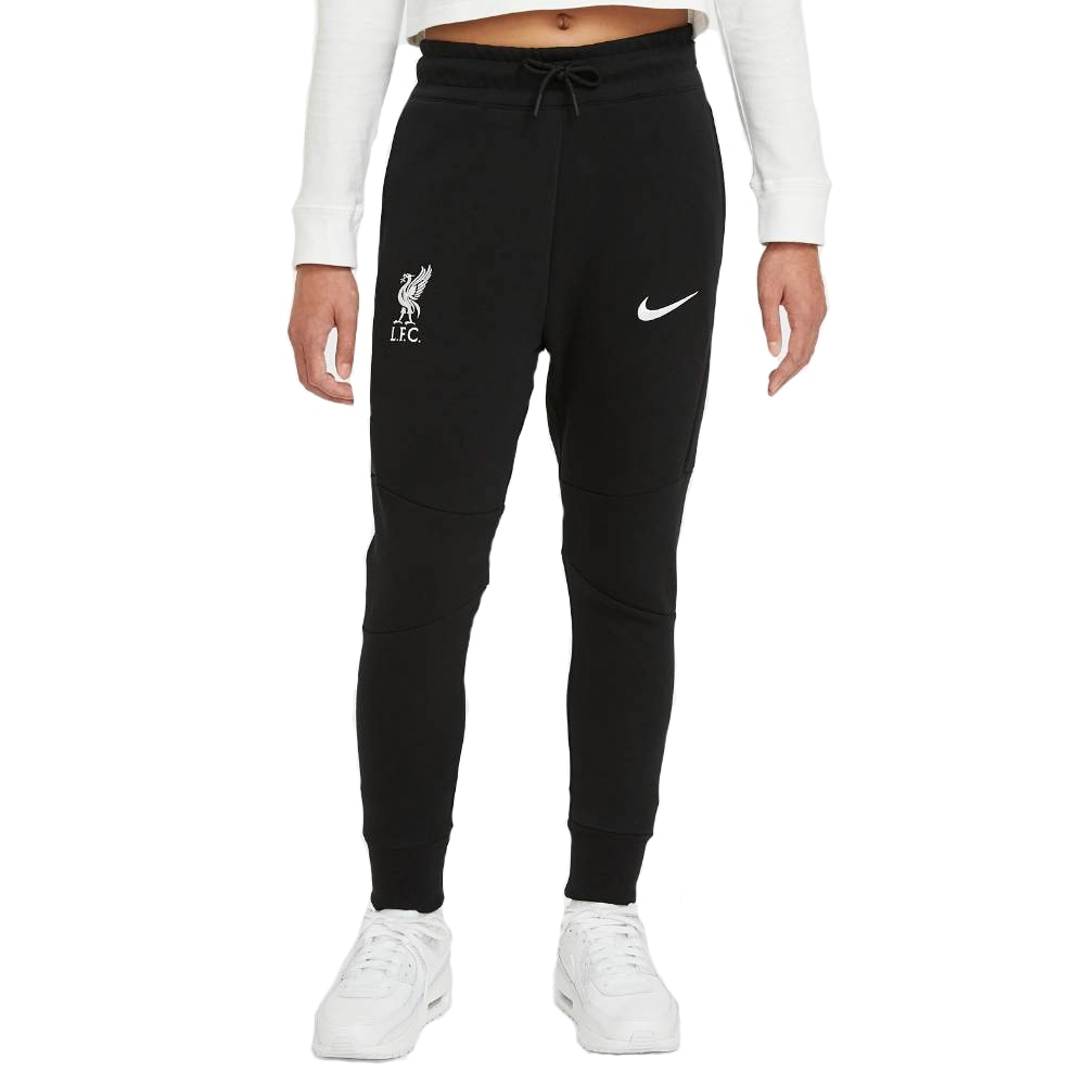 Nike Liverpool FC Tech Fleece Fritidsbukse 20/21 Barn Sort