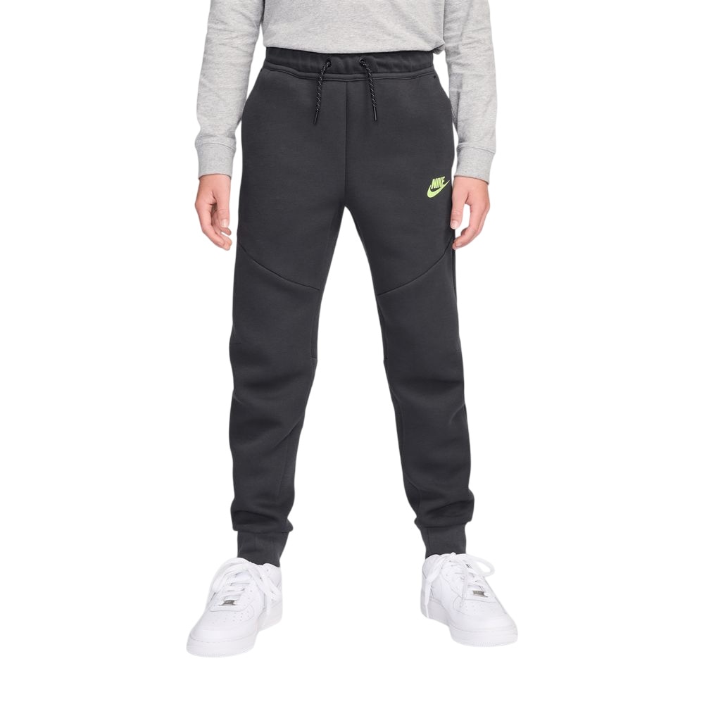 Nike NSW Tech Fleece Fritidsbukse Barn Mørkegrå/Grønn