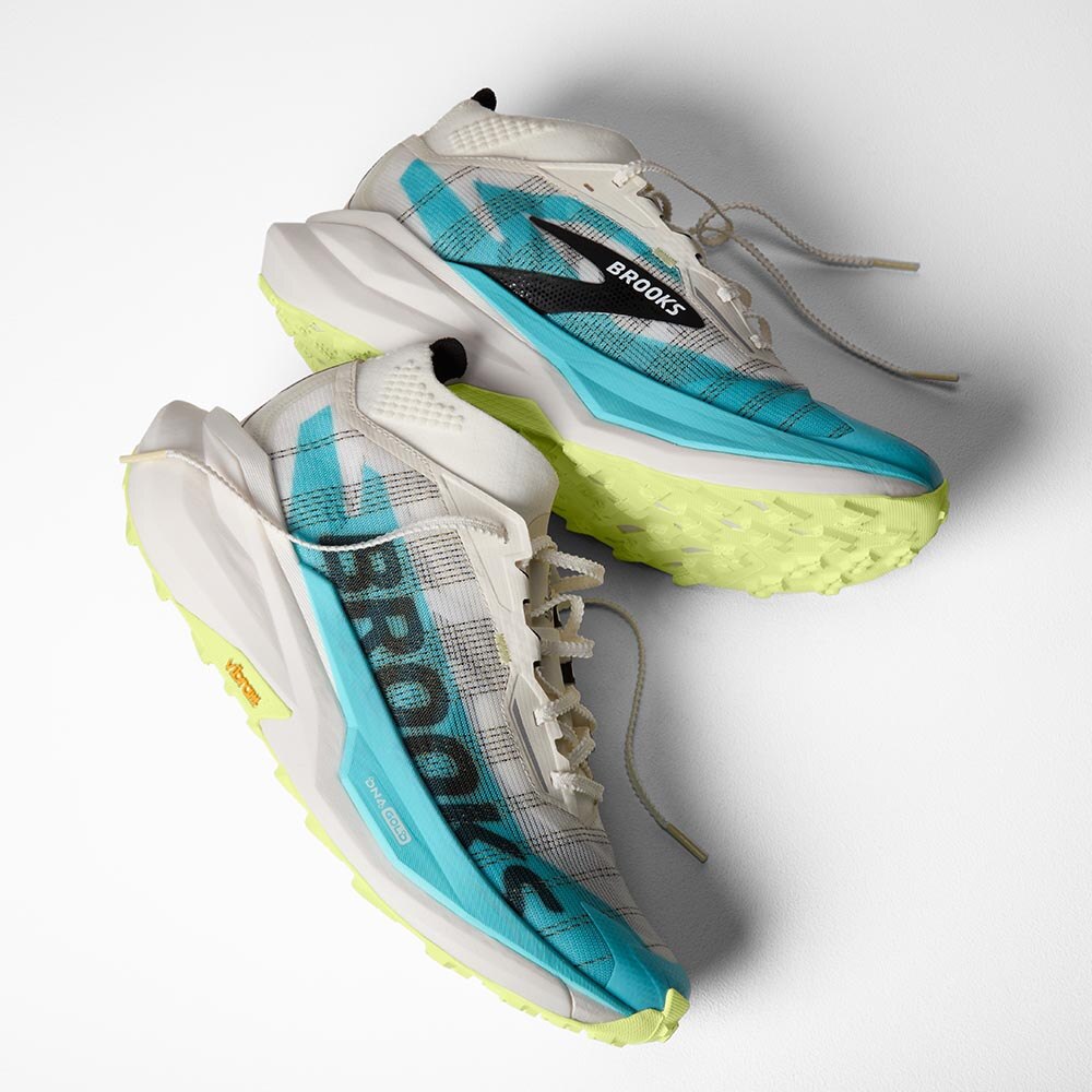 Brooks Cascadia Elite Joggesko Herre Hvit/Blå