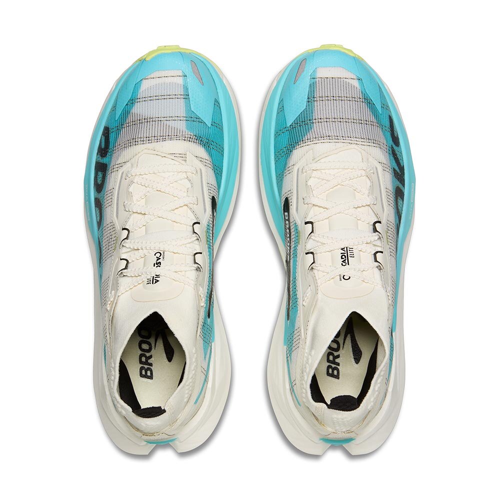 Brooks Cascadia Elite Joggesko Herre Hvit/Blå