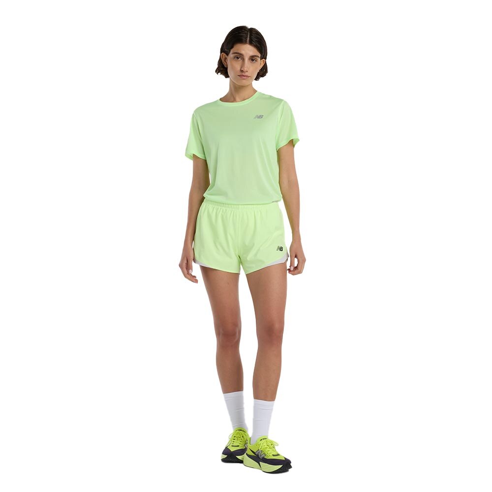 New Balance RC Essential 3 Shorts Dame Grønn