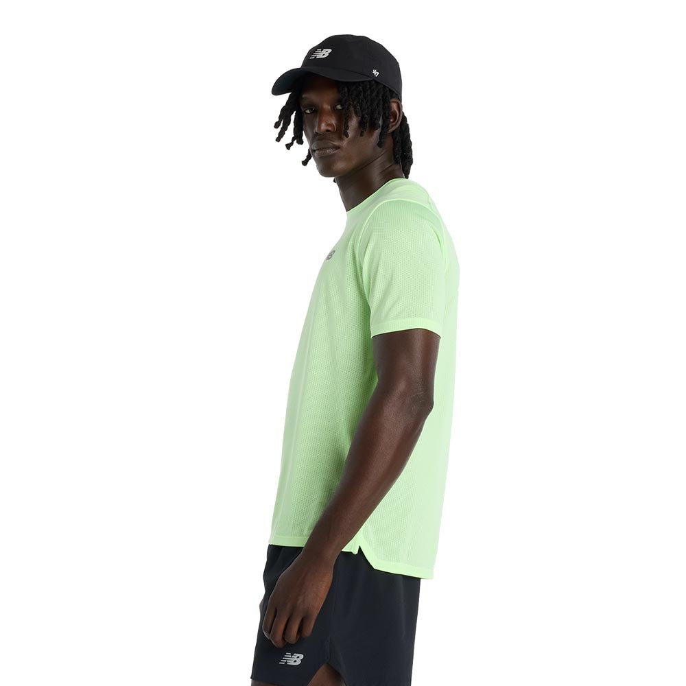 New Balance Athletics T-skjorte Herre Grønn