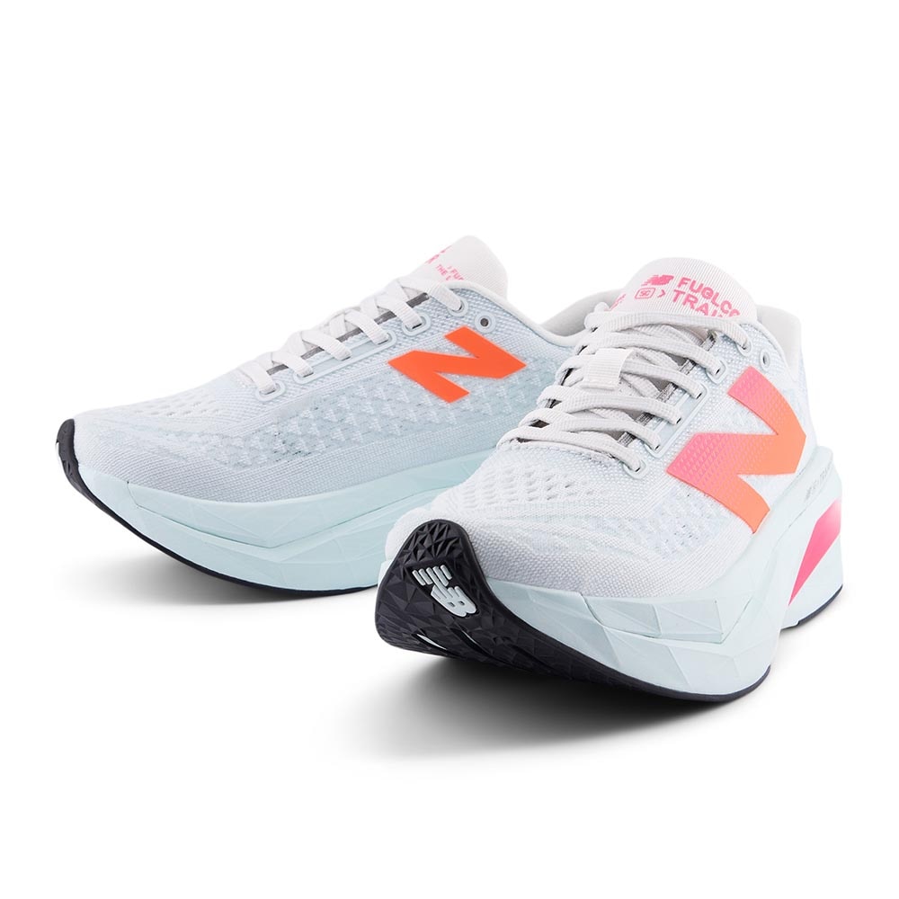 New Balance FuelCell SuperComp Trainer v3 Løpesko Dame Hvit/Oransje/Rosa