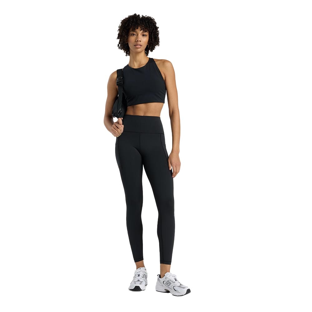 New Balance Pocket High Rise Løpetights Dame Sort