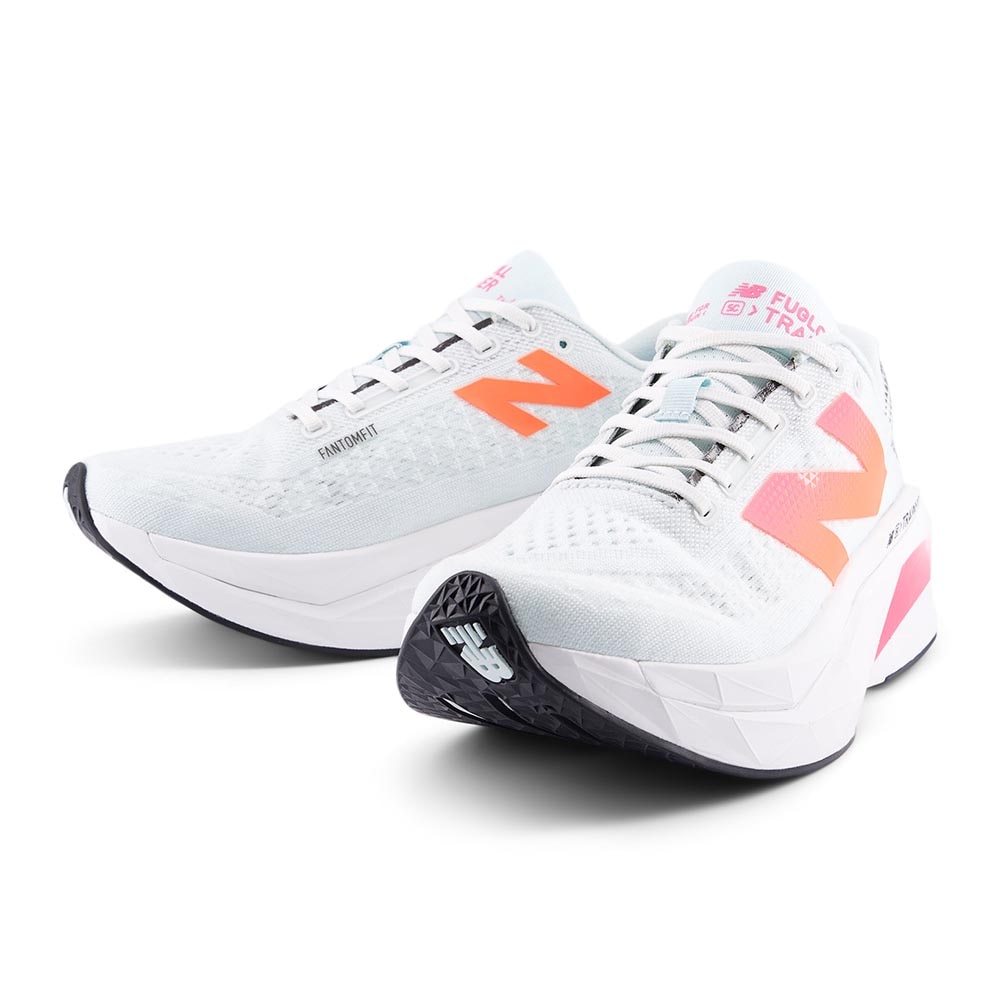 New Balance FuelCell SuperComp Trainer v3 Løpesko Herre Hvit/Oransje/Rosa