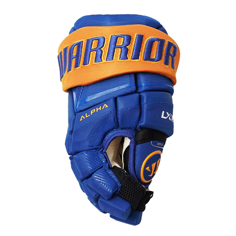 Warrior Alpha LX3 Junior Hockeyhanske Blå/Gul