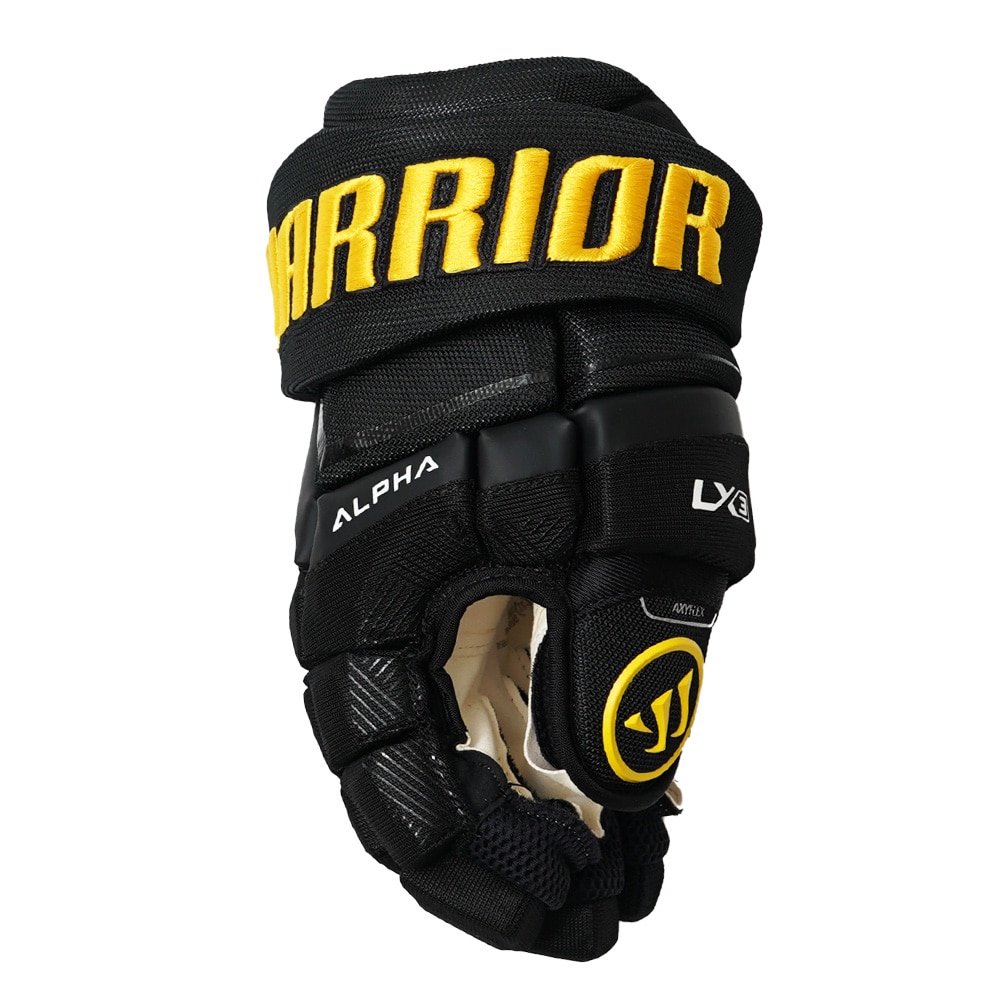 Warrior Alpha LX3 Junior Hockeyhanske Svart/Gul