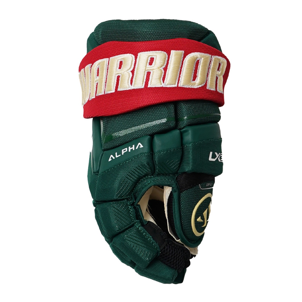 Warrior Alpha LX3 Hockeyhanske Grønn/Rød