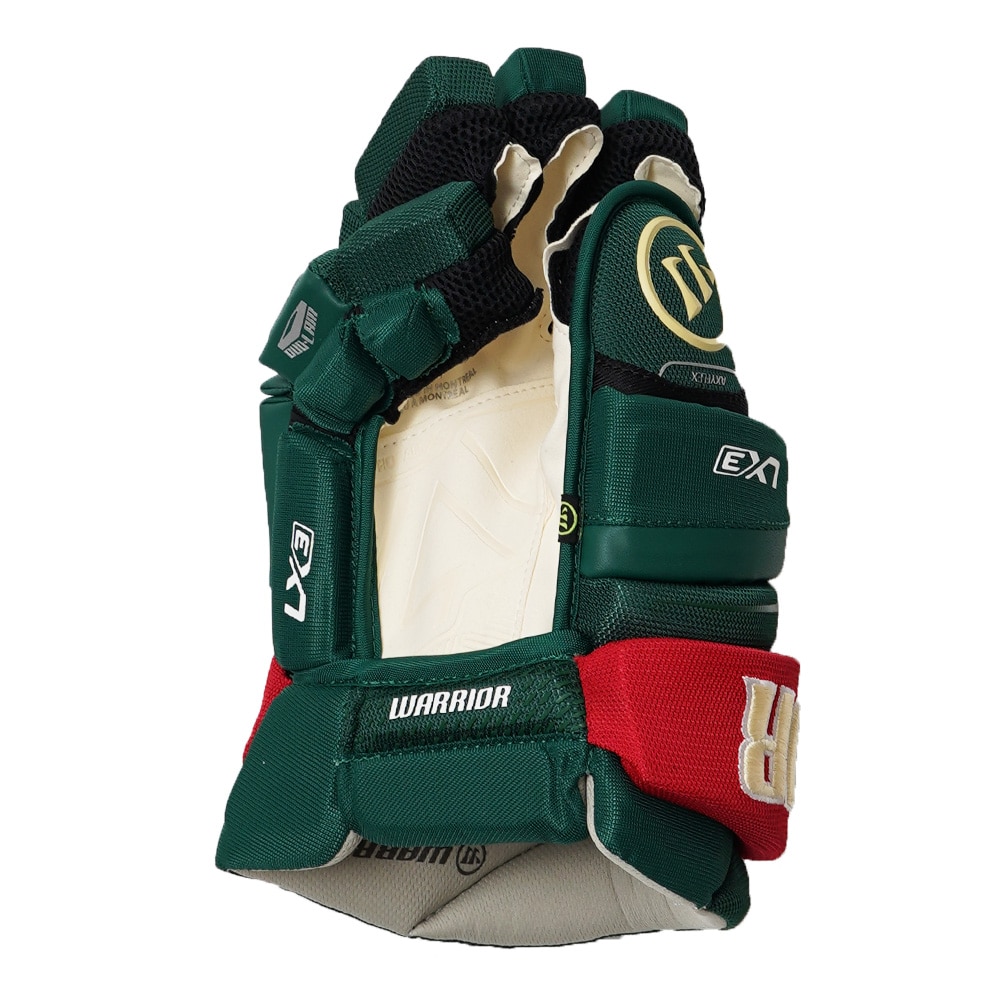 Warrior Alpha LX3 Hockeyhanske Grønn/Rød