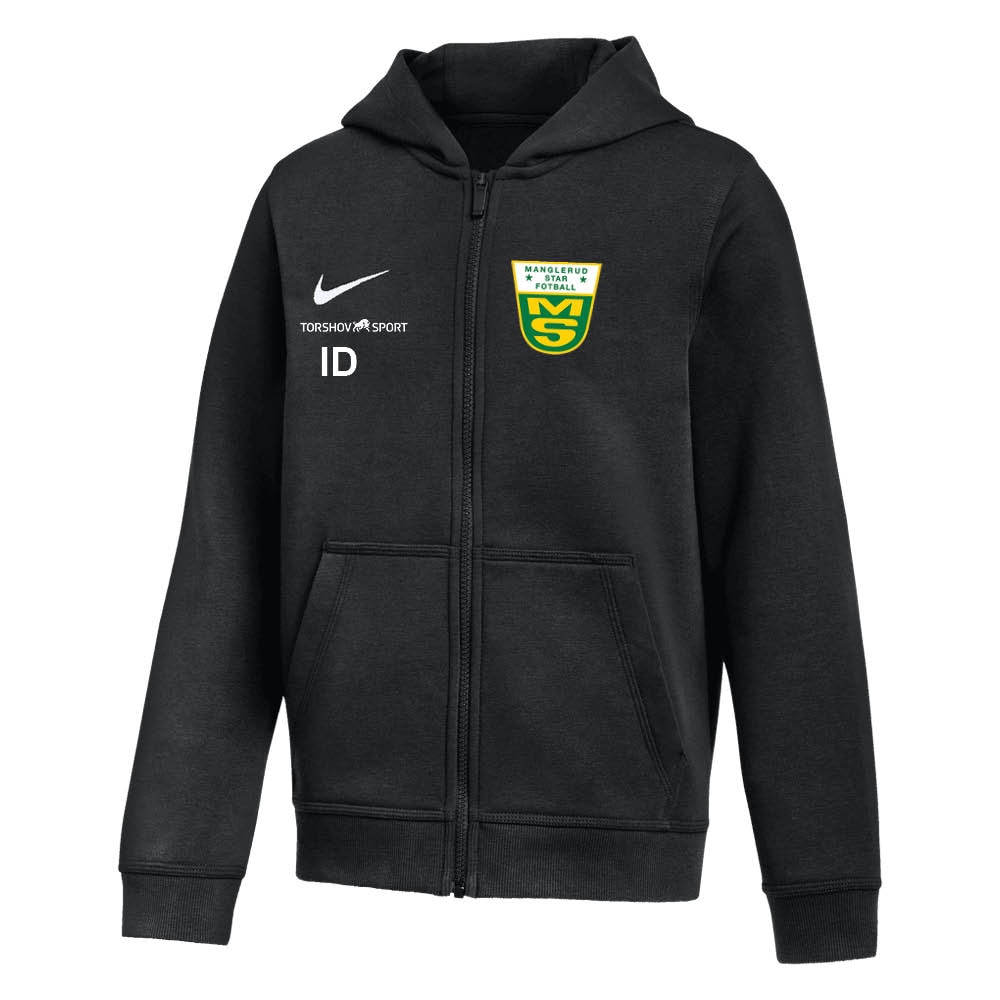 Nike Manglerud Star Fotball Full-Zip Hettegenser Barn Sort
