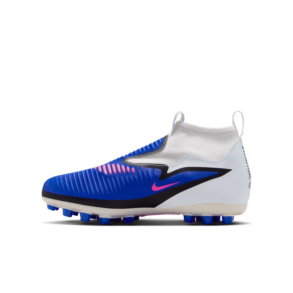 Nike Phantom 6 High Academy Laceless FG/MG Fotballsko Barn Attack