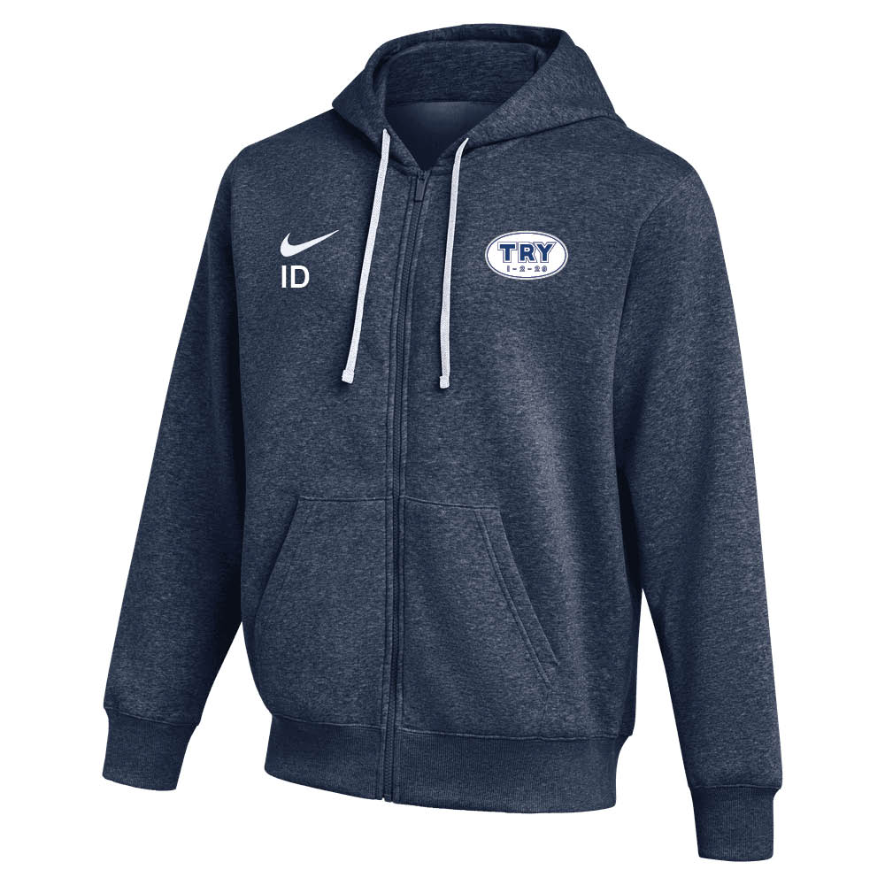 Nike Try IL Fotball Full-Zip Hettegenser Marine