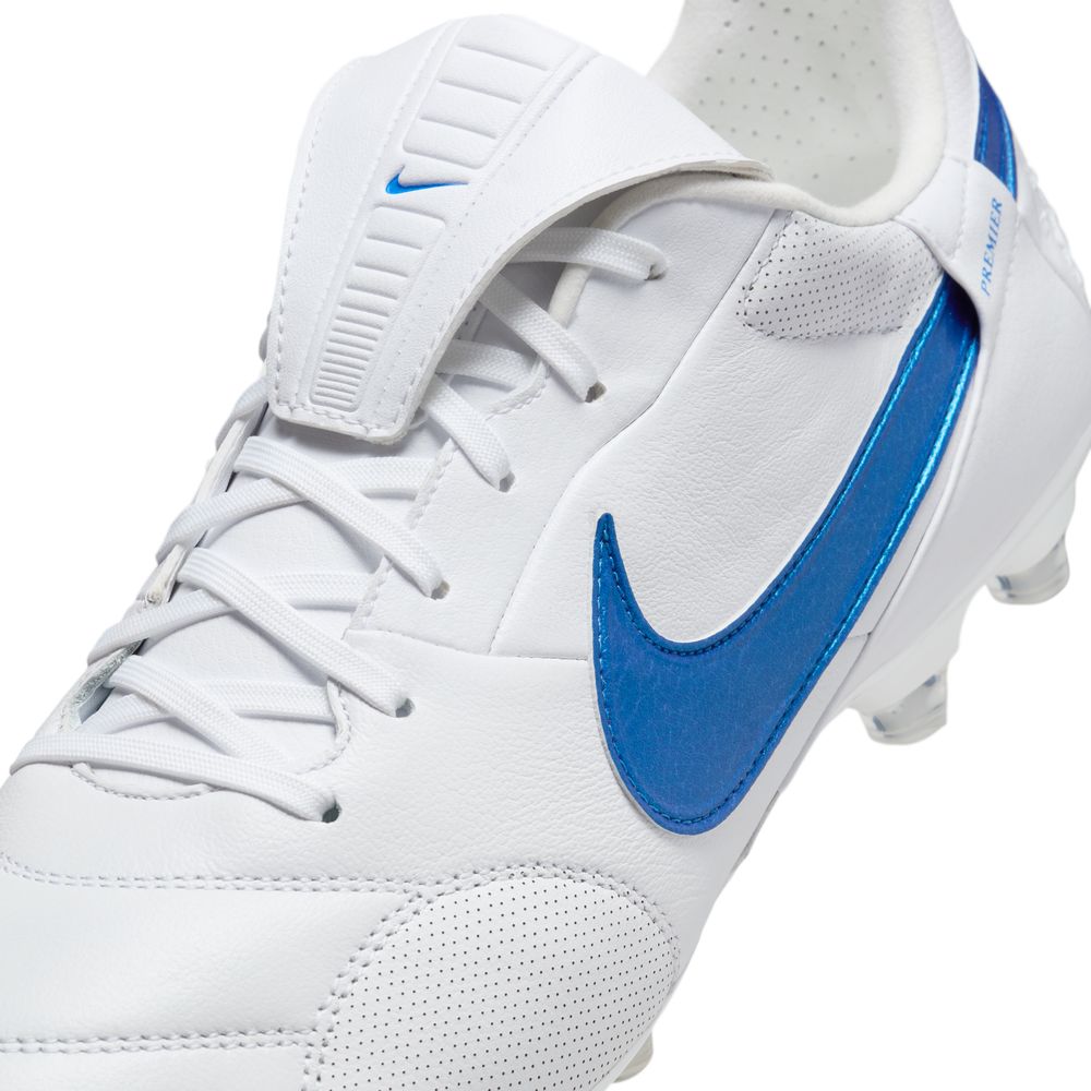 Nike Premier III FG Fotballsko Hvit/Blå