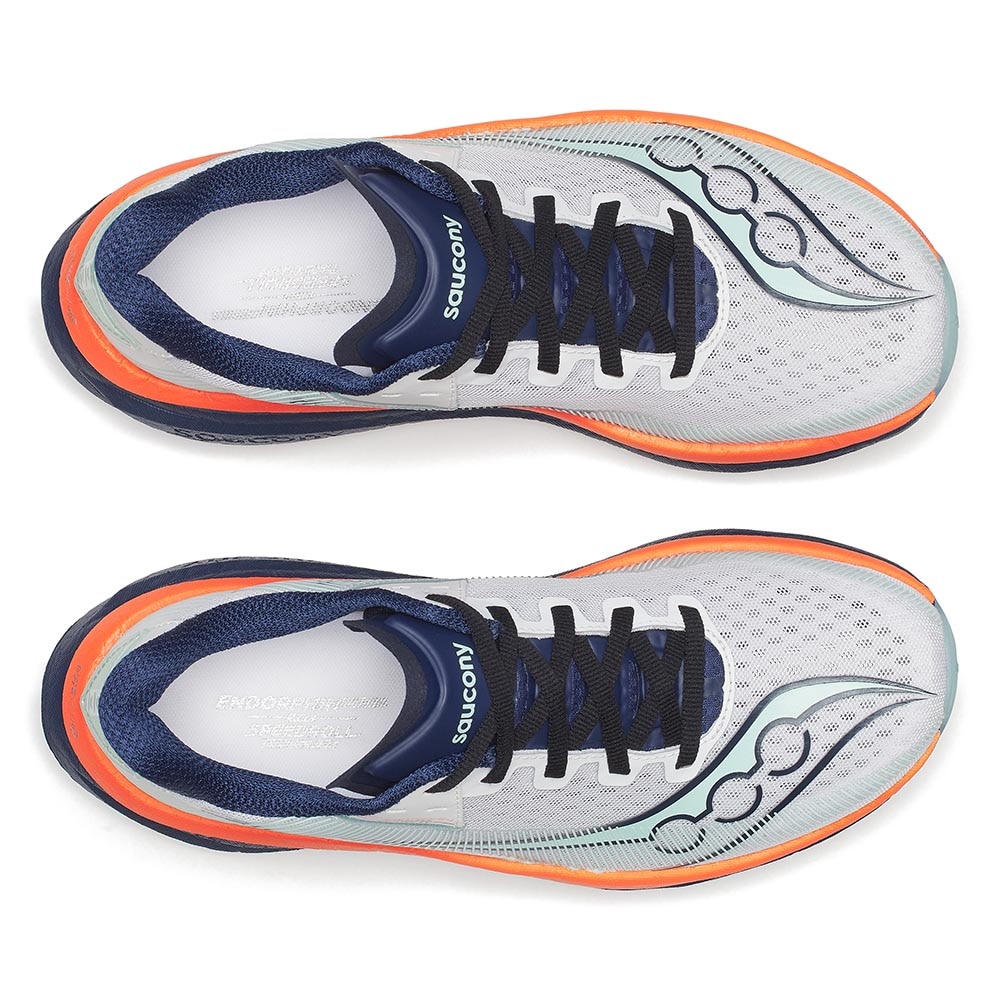 Saucony Endorphin Azura Joggesko Dame Hvit/Marine/Oransje