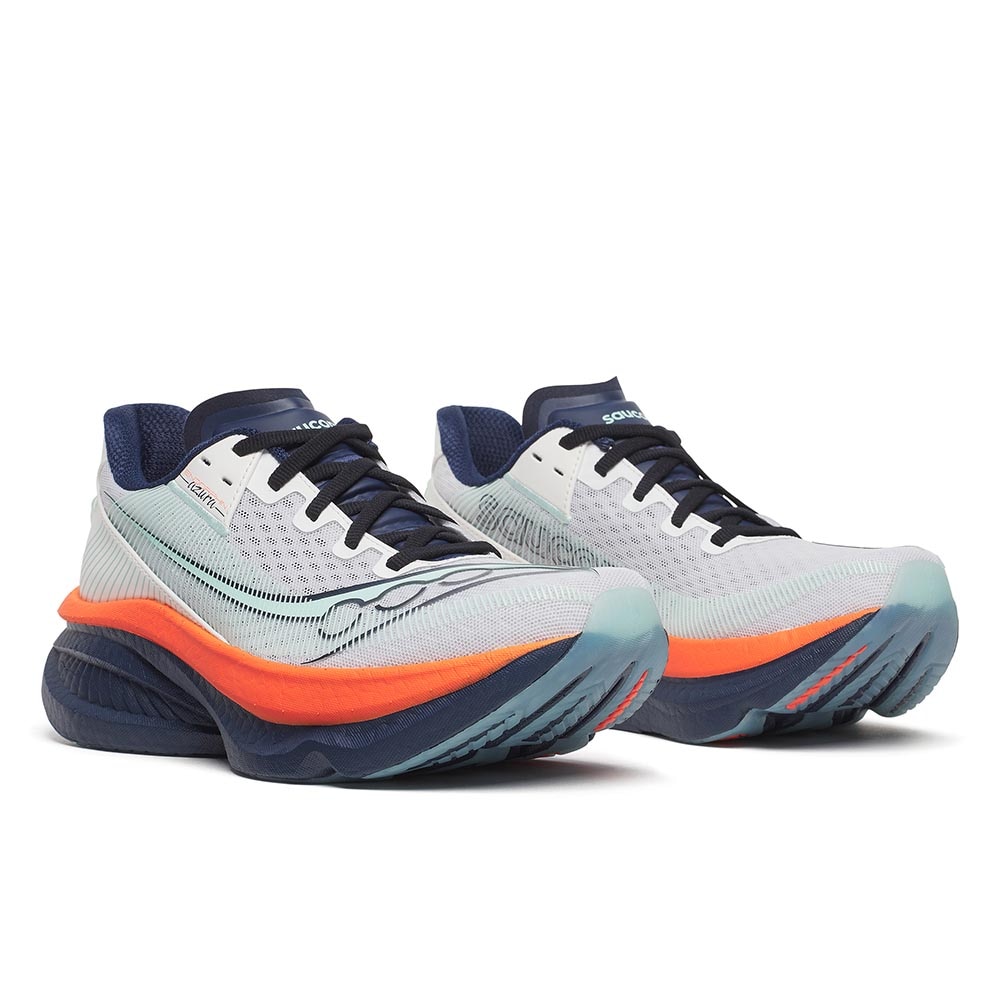Saucony Endorphin Azura Joggesko Dame Hvit/Marine/Oransje