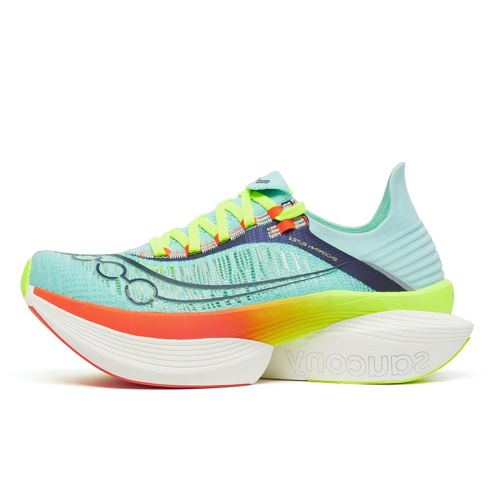 Saucony Endorphin Elite 2 Joggesko Turkis/Rød/Grønn