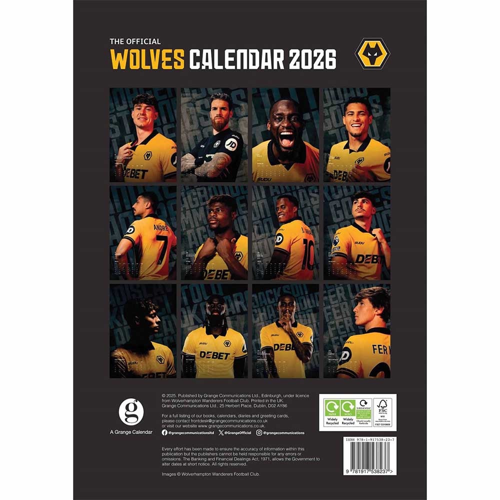 Official Product Wolverhampton A3 Kalender 2026