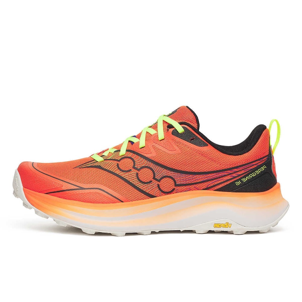Saucony Peregrine 16 Joggesko Herre Rød/Oransje