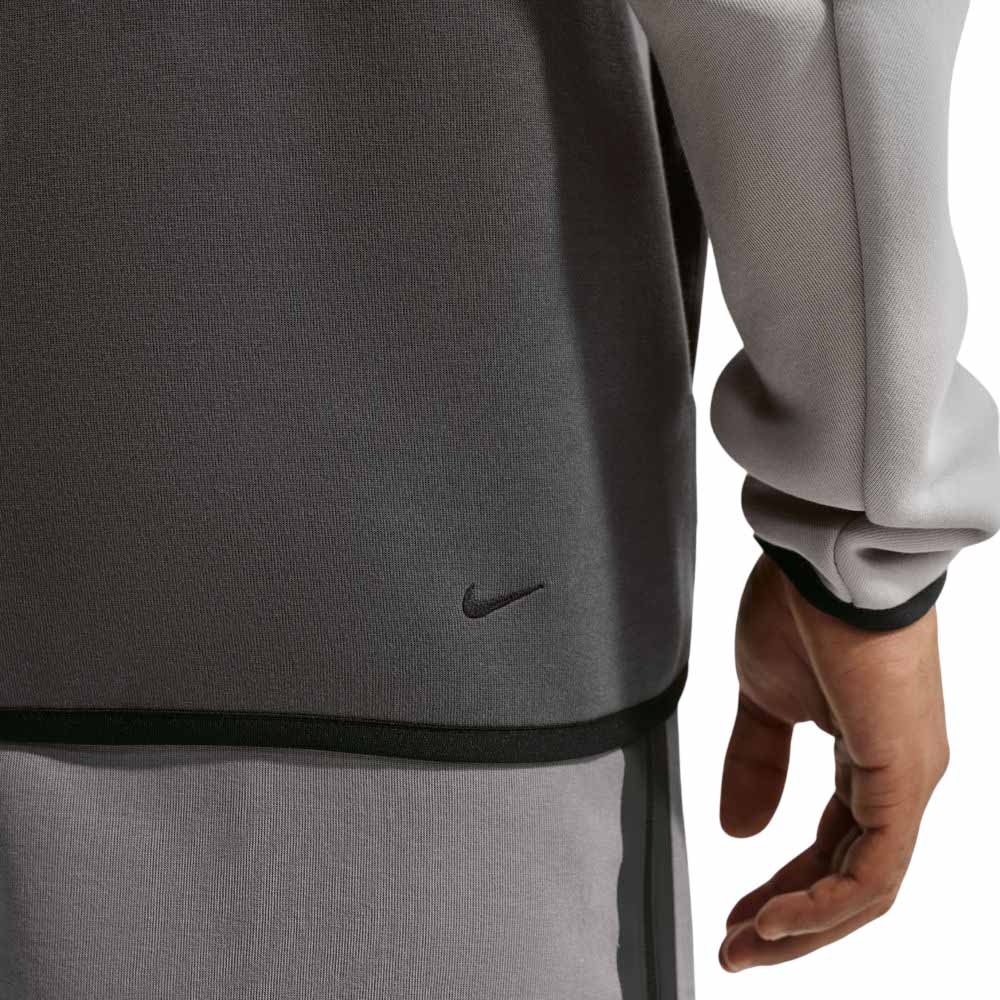 Nike NSW Tech Fleece Full-Zip Windrunner Hettegenser Lysegrå/Mørkegrå