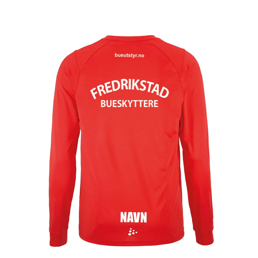 Craft Fredrikstad Bueskyttere Langermet Treningstrøye Rød