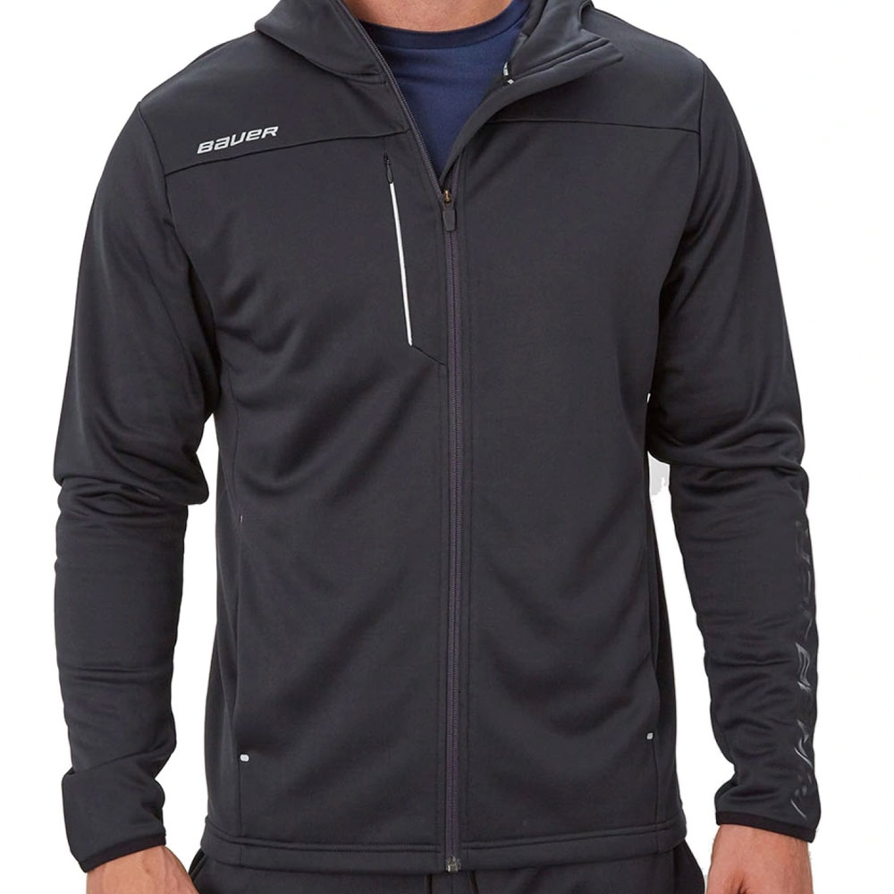 Bauer Vapor Full Zip Hettegenser Barn Svart