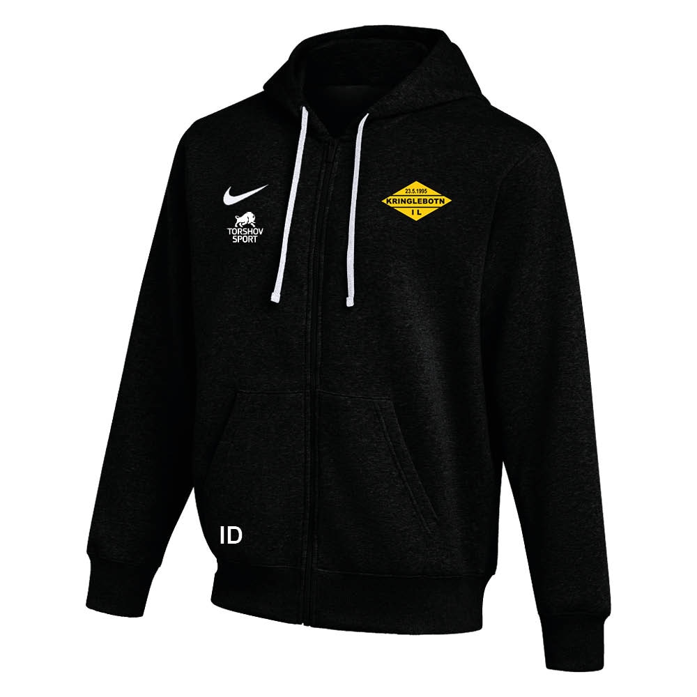 Nike Kringlebotn IL Full-Zip Hettegenser Sort