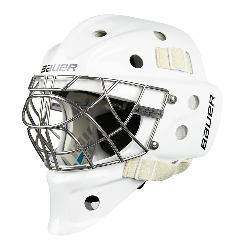 Bauer 940 Junior Keepermaske Hockey Certified Cat Eye Hvit