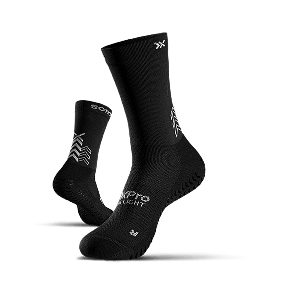 SOXpro Ultra Light Grip Fotballstrømper Sort